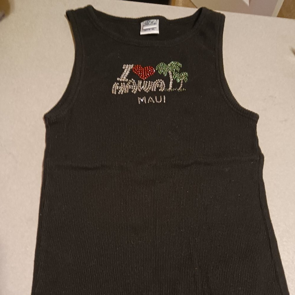 "I Love Hawaii" black Tank Top  - Size XL
